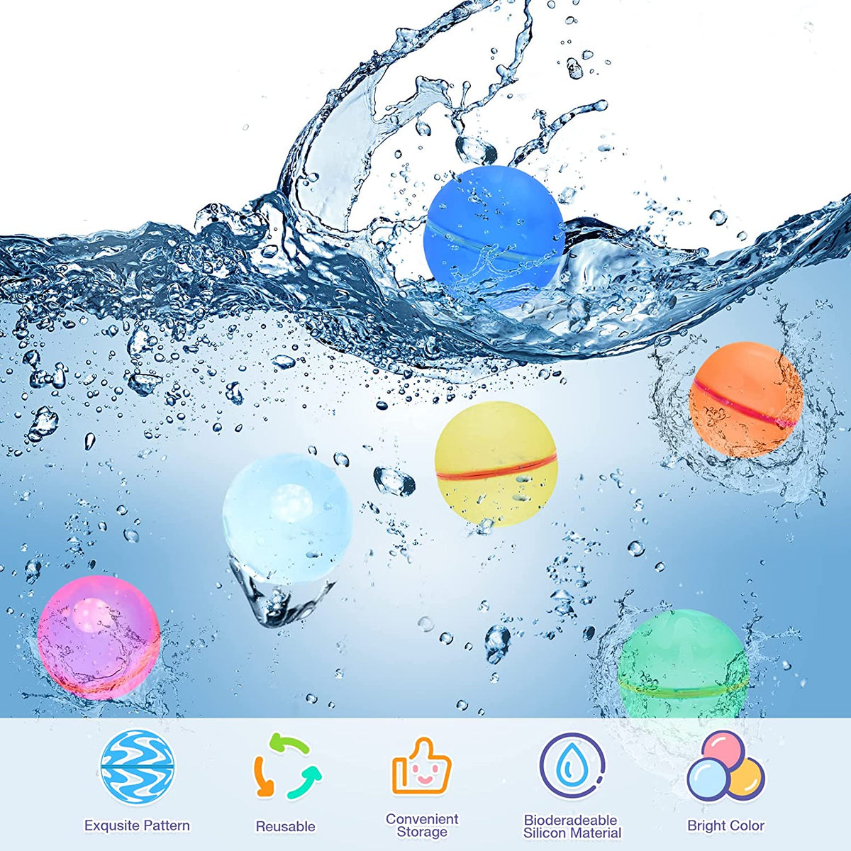 Reusable Water Balloons – 12 Pack