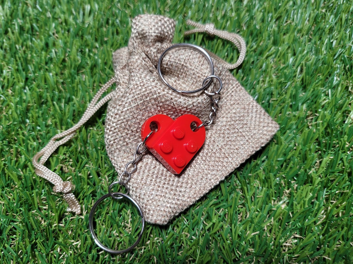 Connecting Heart Keyrings