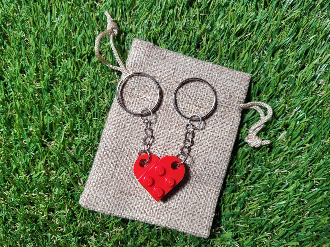 Connecting Heart Keyrings