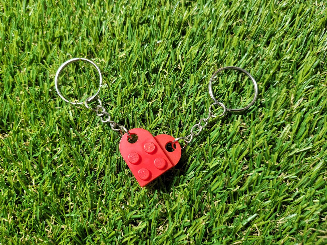 Connecting Heart Keyrings